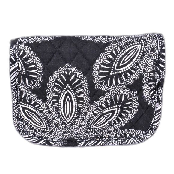 Vera Bradley Sm Black and White Travel bag/makeup with Tie Closure - Picture 2 of 8